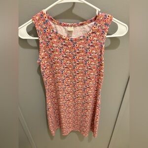 Floral Sleeveless Kids Casual Dress